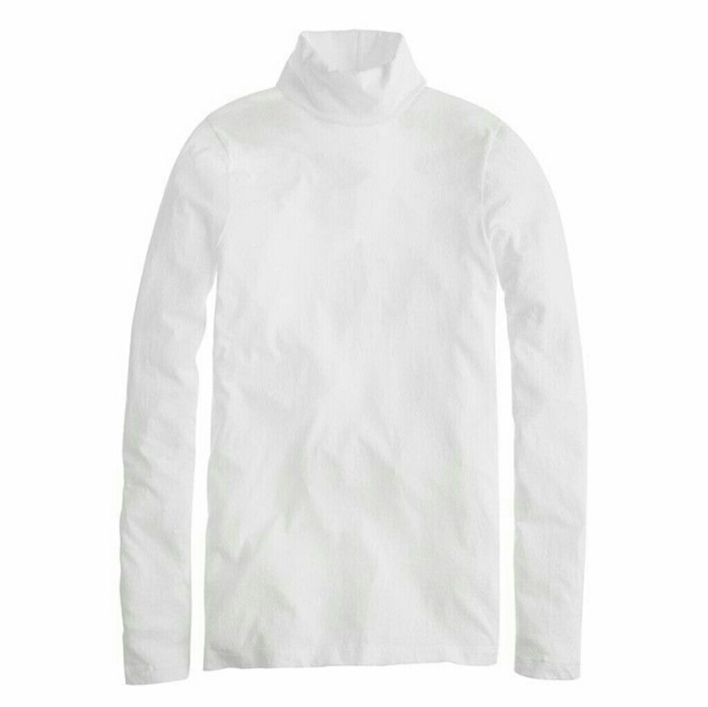 J.Crew White Perfect Fit Turtleneck Top Sz XS